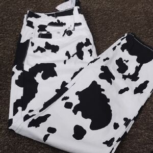 Men's Cow Print Jeans